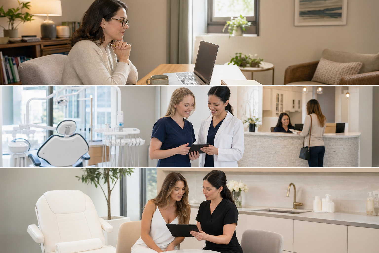 Dental and specialty practice team in a modern clinical setting